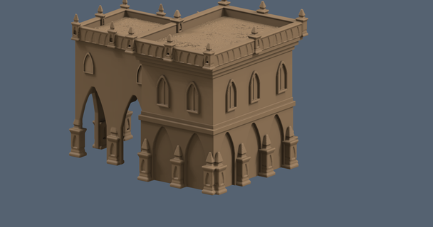 warhamer gothic cathedral 3d print model - Mito3D