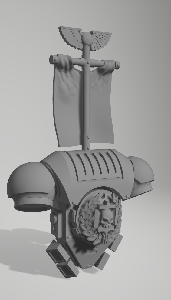warhammer40k uzay denizcileri sırt çantası titus Uzay denizciler arazi çarpıtma 40000 savaş oyunları çekiç 30k Horus sapkınlık hh 3D print model - Mito3D