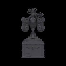 warhammer 40k egida difesa impostato architettura cittadella diorama danno base parete costruito fortezza scudo shieldwall miniature 3d print model - Mito3D