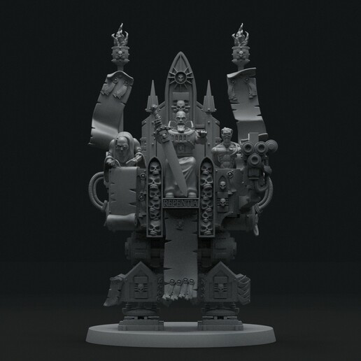 Warhammer 40k soruşturmacı Karamazov 3dprint minyatürler figürinler mekanik robot tрrone 3D print model - Mito3D