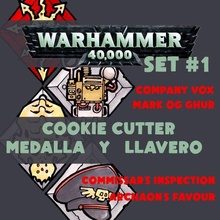 warhammer 40k - medals keyring cookie cutter 3d print model - Mito3D