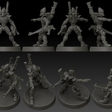 Warhammer 40k fırtına Muhafız savunucular 3d print model - Mito3D