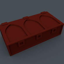 warhammer 40k - terrain ammo box game miniatures imperial tabletop container 3d print model - Mito3D