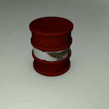 warhammer 40k - terrain barrel game miniatures imperial tabletop container 3d print model - Mito3D