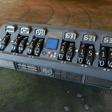 martelo guerra 40k 9th edição jogos rastreador cartão suporte virar objetivo 3d print model - Mito3D