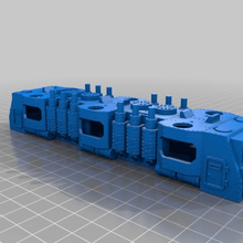 warhammer 40k armored train bigger loco - 18 mm scale 1 87 ho gauge game games tran 3d print model - Mito3D