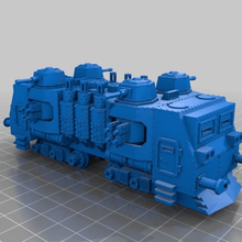 warhammer 40k armored train loco - 18 mm scale 1 87 ho gauge w motor game mechanical toys 3d print model - Mito3D