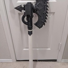 warhammer 40k chaos chain axe scale prop game space marine cosplay sigmar marines 3d print model - Mito3D