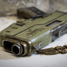 martelo guerra 40k arma fogo wh40k pistola suporte filme aquila 3d print model - Mito3D