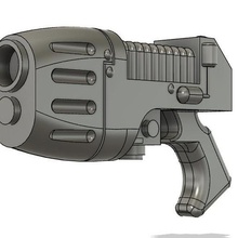 Kriegshammer 40k Plasma Pistole Rahmen Stütze Spiel Cosplay Platz Marine Gewehr 3d print model - Mito3D