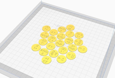 warhammer 40k tokens french 3d print model - Mito3D
