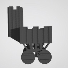 warhammer combat trolley game cart battle war 3d print model - Mito3D
