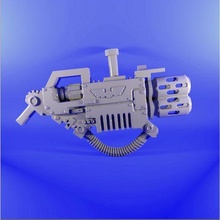 warhammer keychain key ring space marines primaris eradicators heavy melta rifle 3d print model - Mito3D