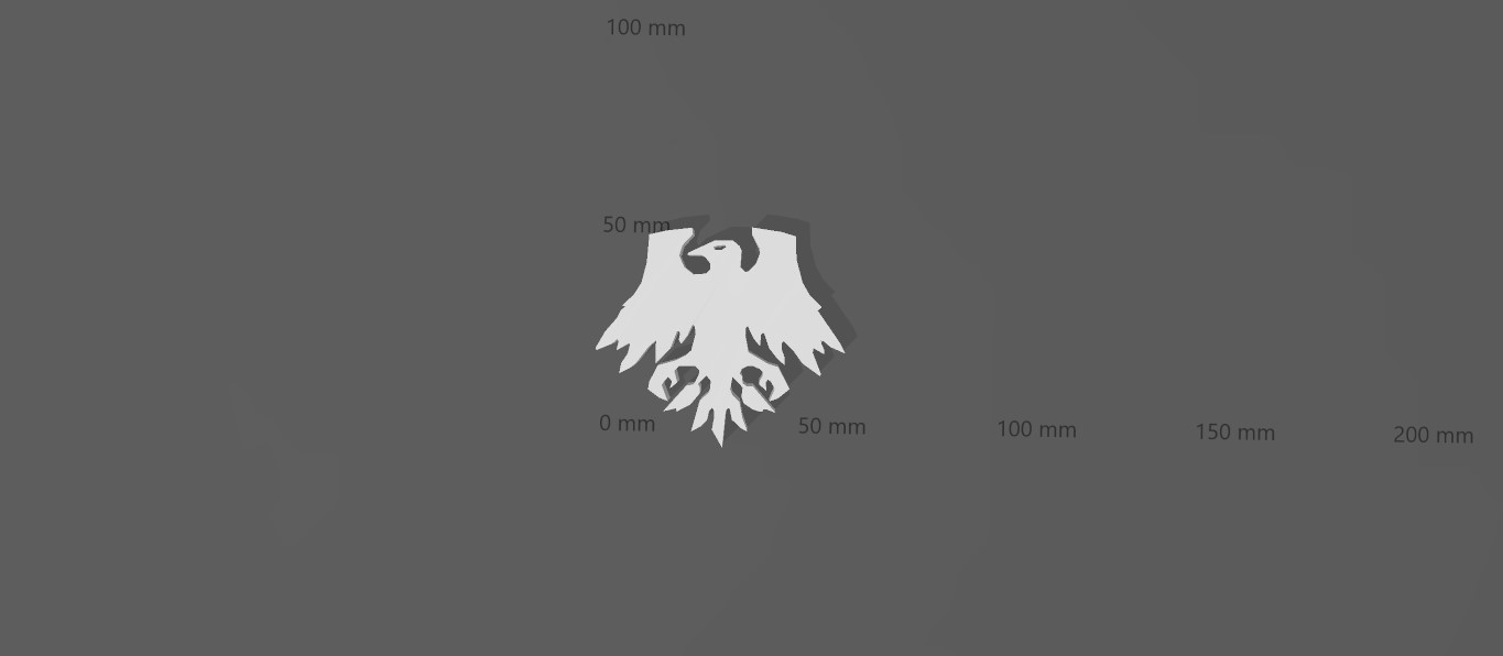 Warhammer logo dekorasyon duvar 40k 30k video oyun kartal 3D print model - Mito3D