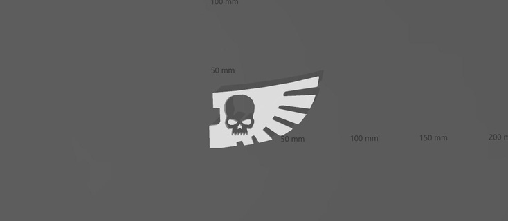 warhammer logo decoration wall 40k 30k video game eagle 3d print model - Mito3D