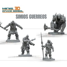 warhammer guerriero scimmie gioco orchi troll orco spuntare gameworkshop martello guerra stl characters3d zbrush 3d print model - Mito3D