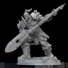 warhammer guerriero stl gioco martello guerra characters3d zbrush gameworkshop orchi troll giganti 40k nani elfi minis 3d print model - Mito3D