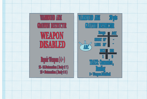 warhound titan alternate graviton destructor weapon card adeptus titanicus epic 40k 3d print model - Mito3D