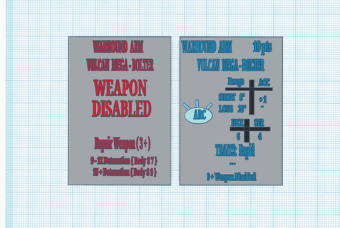 warhound titan alternate vulcan mega-bolter weapon card adeptus titanicus epic 40k megabolter vmb 3d print model - Mito3D