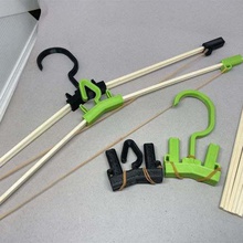 waribashi chopsticks hanger clothes guy rope outdoor paracord organization 3d print model - Mito3D
