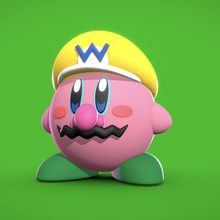 Wario Kirby 3d print model - Mito3D