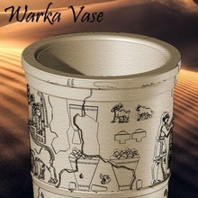warka vase - replica uruq iraq antique antiquity temple sumerian ancient rare museum decoration 3d print model - Mito3D