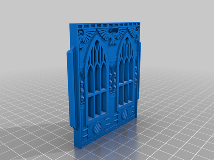 warlayer gothic walls Architecture buildings structures achitecture house 3d print model - Mito3D