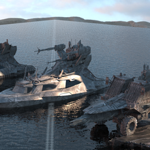 warlord cruise ships tank 3d print model - Mito3D