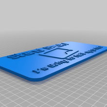 pannello di avviso art segni loghi su misura 3d print model - Mito3D