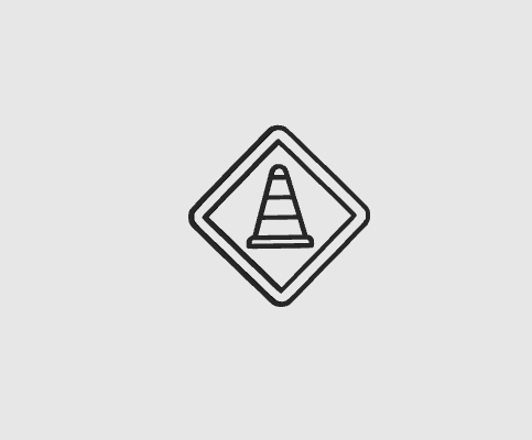 warning pictogram art signage road signs decoration customizable personalized logo route lights traffic 3d print model - Mito3D