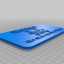 avvertimento cartello arte personalizzato segni loghi 3d print model - Mito3D