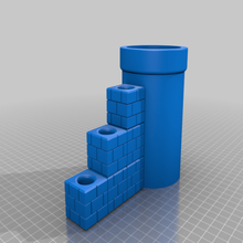 warp pipe pen holder home containers mario 3d print model - Mito3D