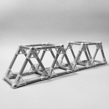 warren truss bridge connectors kit various creativetoy paperstraws 3d print model - Mito3D