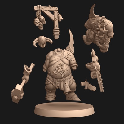 guerreiro+alternativa jogos miniatura estatueta guerreiro corpo batalha arte 3d print model - Mito3D