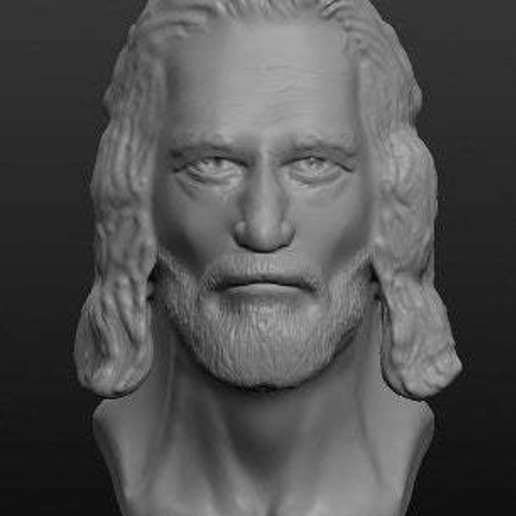 warrior art bust human man people 3D print model - Mito3D