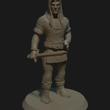 warrior toy minitures dnd 3d print model - Mito3D