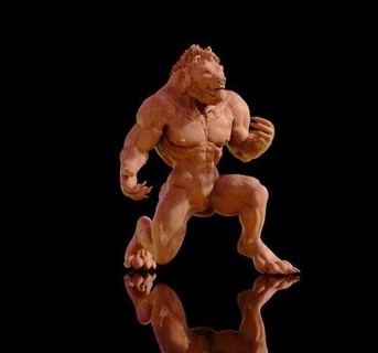 Guerreiro Urso arte humano d fantasia fantástico soldado hu 3d print model - Mito3D
