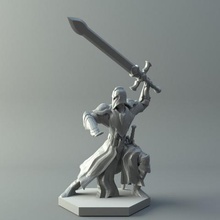 guerrier d&d miniatures jeu 3d print model - Mito3D