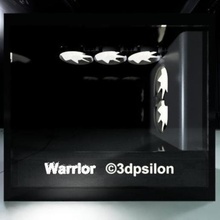 warrior design art box pc samurai 3d print model - Mito3D