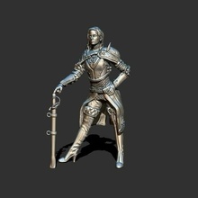 guerriero femmina umano duellante dnd dungeon draghi gioco giochi mini miniatura rpg tavolo 3d print model - Mito3D