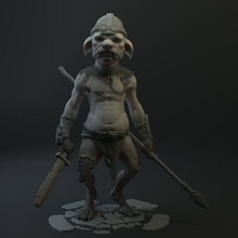 savaşçı cin avcı 3d Yazdır model karakter fantezi yaratık canavar kurgusal kötü zırh savaş şövalye askeri kişi elf Hobbit mitolojik minyatürler figürinler 3d print model - Mito3D