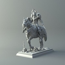 warrior horse kit 3d printing print model game accessories bodie distributed diy fantasy games toys heroes humanoid lotr types warcraft warior 3d print model - Mito3D