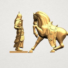 guerrero horse various ------------------------------------------------------------------------------------------------------------------------------------------------------------------------- car chair tree table sofa character game exterior human interior people girl house miniatures figurines sculpture animal zoo mammal dog 3d print model - Mito3D