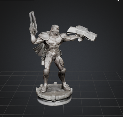 guerrero centinela juego 3d print model - Mito3D