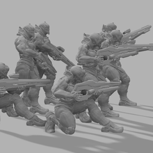 warrior servant squad 3d print model - Mito3D