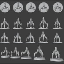 warrior tripod legs 1 necron necrons conversion 3d print model - Mito3D