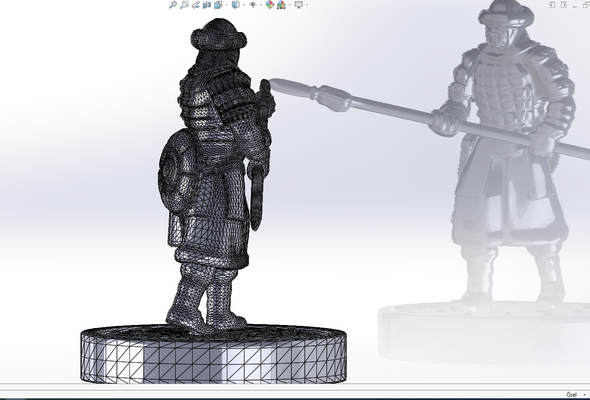guerrier turc jeu action mécanique 3d print model - Mito3D
