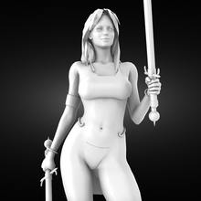 guerrier femme 3d print model - Mito3D