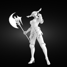 Guerreiro mulher 3d print model - Mito3D