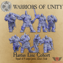 warriors unity - hastus squad game thunder unification 40k 3d print model - Mito3D